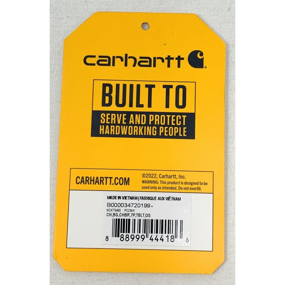 CARHARTT 000347 7-Pocket Adjustable Tool Belt Work Utility Belt Brown - Picture 6 of 6